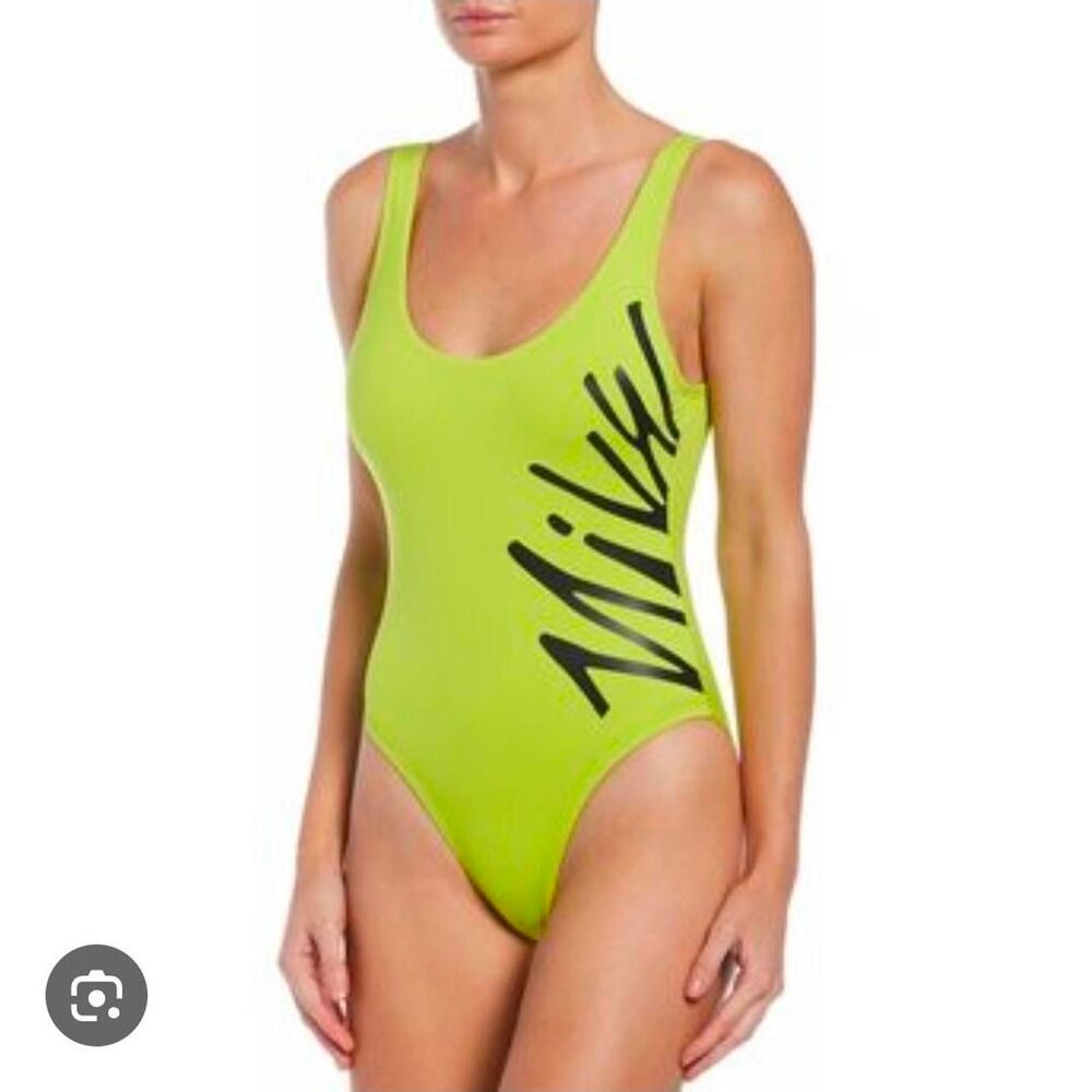 Nike Women's Green/Yellow Swimsuit-one-piece SIZE XL